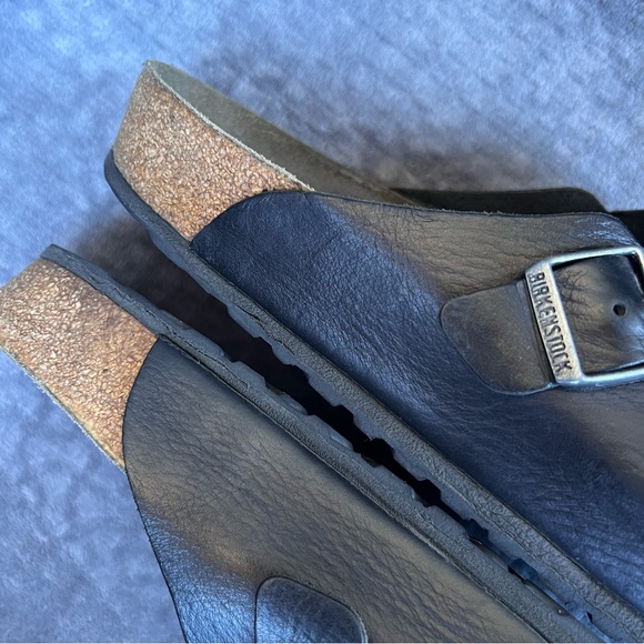 Birkenstock Boston Leather Clogs Black Men’s EU 46 US 13 Casual Comfortable - Picture 6 of 15